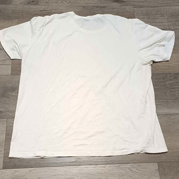 Calvin Klein White Plain Large Slim-Fit Crew-Neck Cotton T-Shirt - Picture 2 of 5